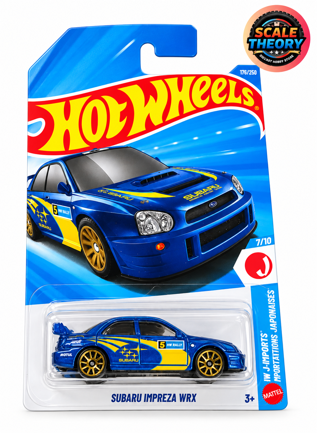 Hot Wheels - Mainline - Subaru Impreza WRX - Without Blister Protection Pack - Strictly Resale Supply