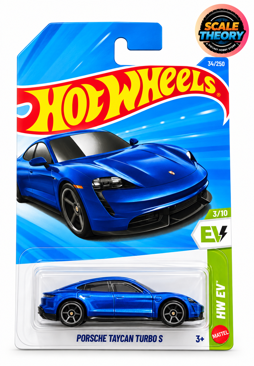 Hot Wheels - Mainline - Porsche Taycan Turbo S - Without Blister Protection Pack - Strictly Resale Supply