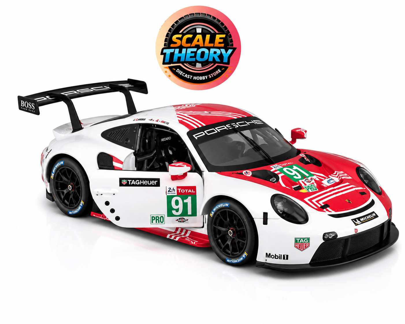 Bburago Porsche 911 RSR LM 2020 Diecast Scale Model (Scale 1:24) - Scale-theory India