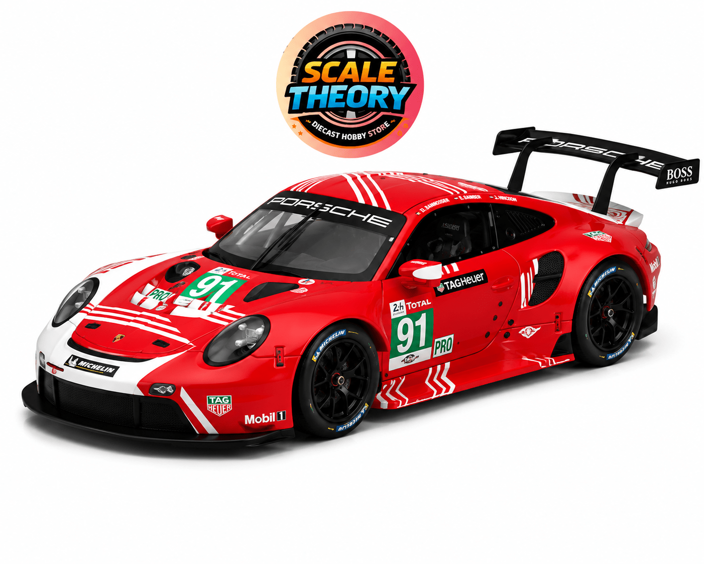 Bburago Porsche 911 RSR LM 2020 Diecast Scale Model (Scale 1:24) - Scale-theory India