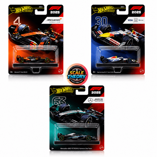 Hot Wheels - Formula 1 - Premium Car-Culture - McLaren 4, Mercedes 63 & Red Bull Racing 30 (Reseller) - Scale-theory India