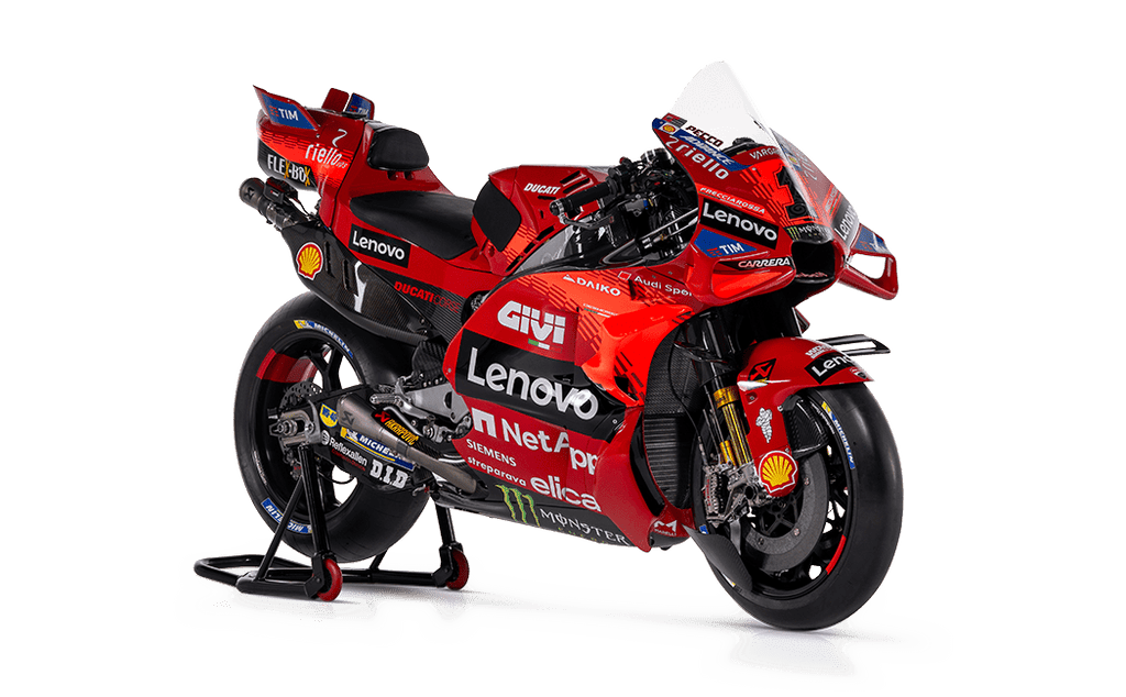 Maisto - 1/18 - Ducati - Desmosedici GP24 Team Lenovo N 23 MotoGP Season 2024 Enea Bastianini - Red - Scale Theory India