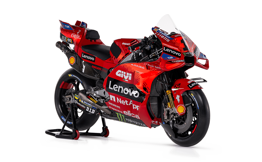 Maisto - 1/18 - Ducati - Desmosedici GP24 Team Lenovo N 23 MotoGP Season 2024 Enea Bastianini - Red - Scale Theory India